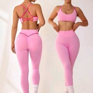 Pink Women's Active Leggings